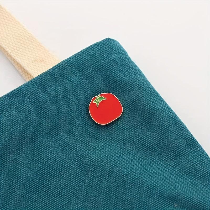 Food Vegetable Tomato Pin Metal Badge Backpack Clothing Accessories