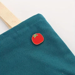 Food Vegetable Tomato Pin Metal Badge Backpack Clothing Accessories