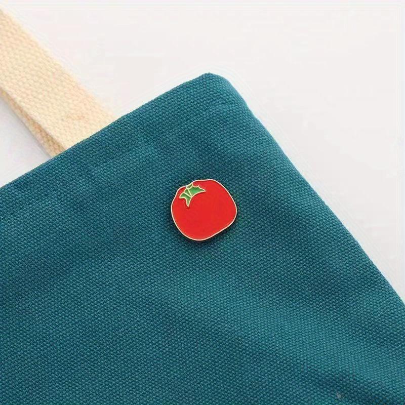 Food Vegetable Tomato Pin Metal Badge Backpack Clothing Accessories