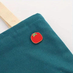 Food Vegetable Tomato Pin Metal Badge Backpack Clothing Accessories