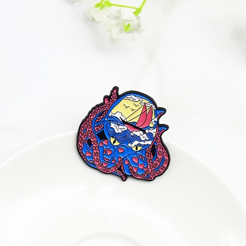 Cute Octopus Brooch Pin