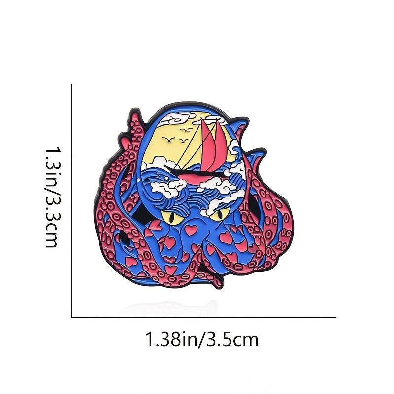 Cute Octopus Brooch Pin