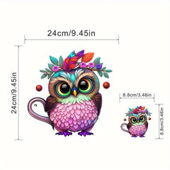 Owl Cartoon Iron On Transfer Patches Heat Transfer Vinyl Sticker