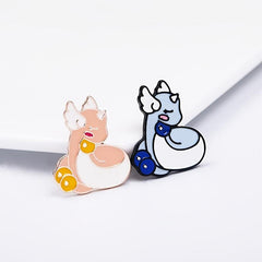 Cute Animal Cartoon Brooch Christmas Jeans Pin