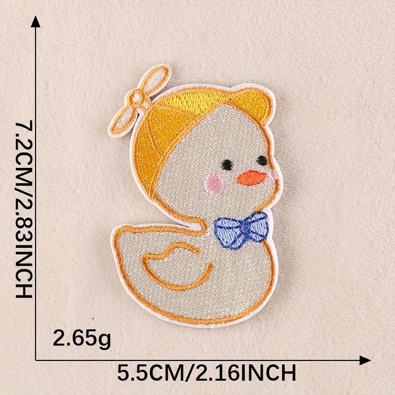 7pcs Duck Letter Embroidery DIY Patch Kids Accessories Party Gift