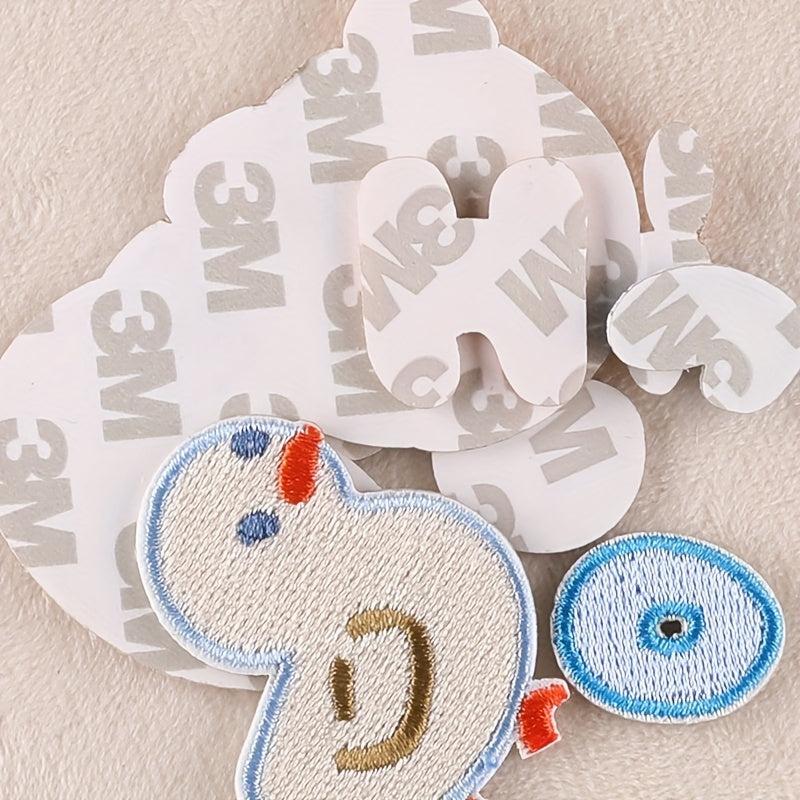 7pcs Duck Letter Embroidery DIY Patch Kids Accessories Party Gift