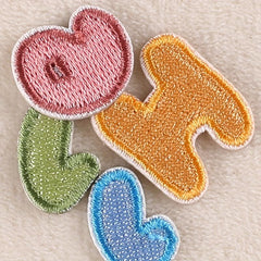 7pcs Duck Letter Embroidery DIY Patch Kids Accessories Party Gift