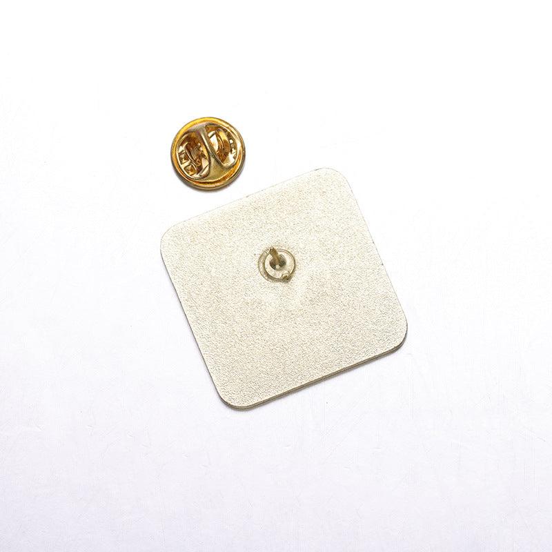 Metal Candy Badge Colorful Chemical Element Brooch for Men