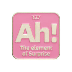 Metal Candy Badge Colorful Chemical Element Brooch for Men