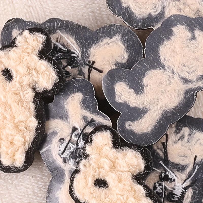 9pcs Little Rabbit Embroidery Iron on Cloth Stickers For Girls