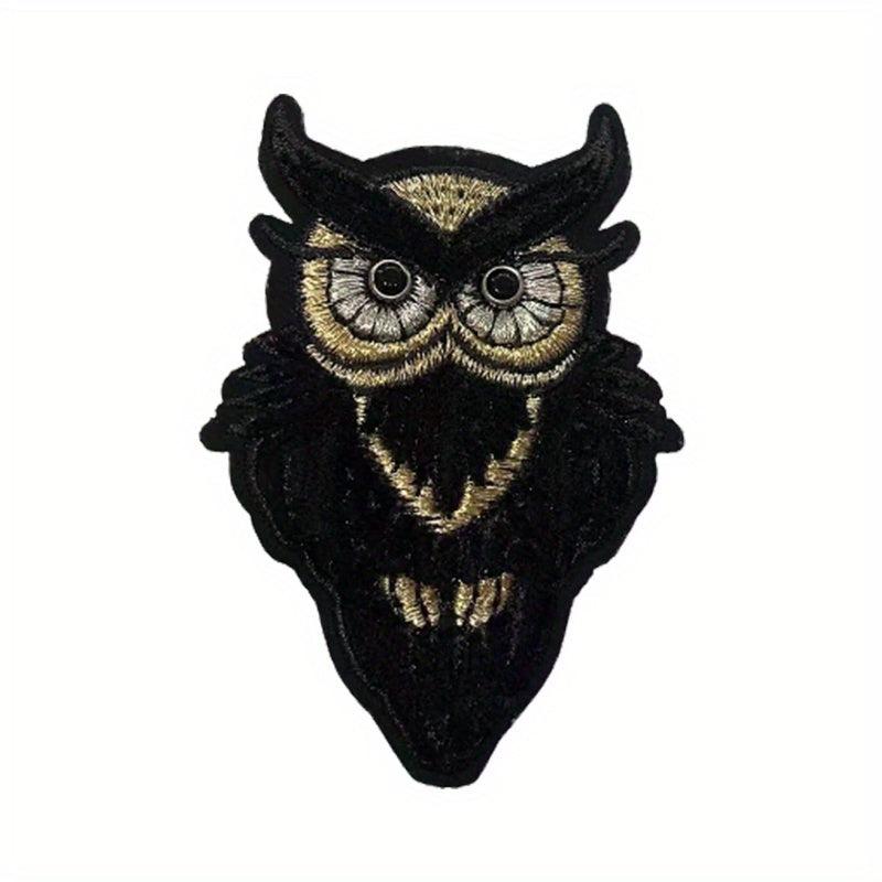 Dark Department Owl Iron-on Embroidery Fabric Stickers - DIY Decoration