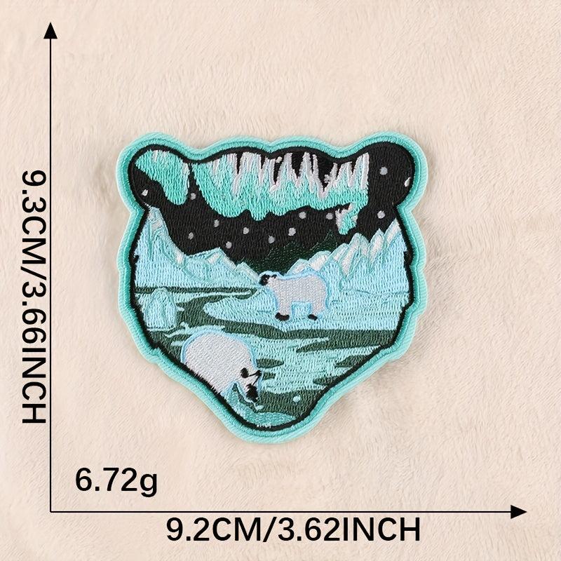 2pcs Boys Hiking Bear DIY Patch Decorative Accessories For Clothes Backpack Hat