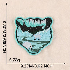 2pcs Boys Hiking Bear DIY Patch Decorative Accessories For Clothes Backpack Hat