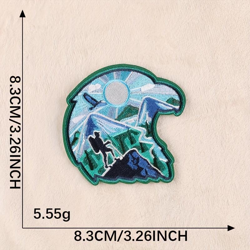 2pcs Boys Hiking Bear DIY Patch Decorative Accessories For Clothes Backpack Hat