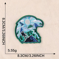 2pcs Boys Hiking Bear DIY Patch Decorative Accessories For Clothes Backpack Hat