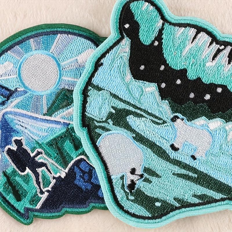 2pcs Boys Hiking Bear DIY Patch Decorative Accessories For Clothes Backpack Hat