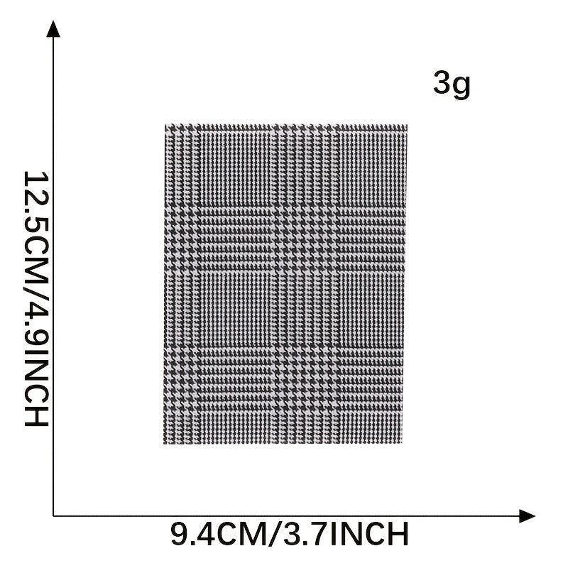 5pcs Plaid Striped Square DIY Patch Sewing Patchwork Decorative Accessories