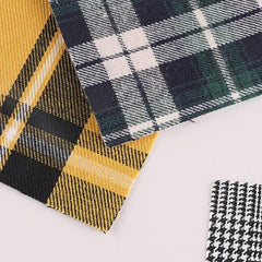 5pcs Plaid Striped Square DIY Patch Sewing Patchwork Decorative Accessories