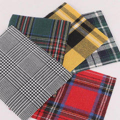 5pcs Plaid Striped Square DIY Patch Sewing Patchwork Decorative Accessories
