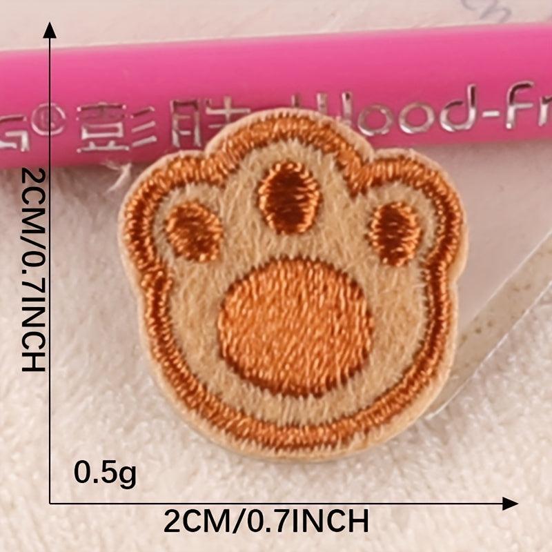 11pcs Bear Paw & Cookies DIY Patch for Clothes Backpack Hat