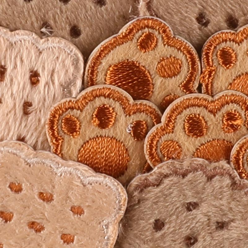 11pcs Bear Paw & Cookies DIY Patch for Clothes Backpack Hat