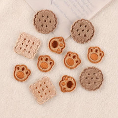 11pcs Bear Paw & Cookies DIY Patch for Clothes Backpack Hat