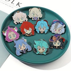 Cartoon Character Head Enamel Brooch Men's Pin Gift Accessories