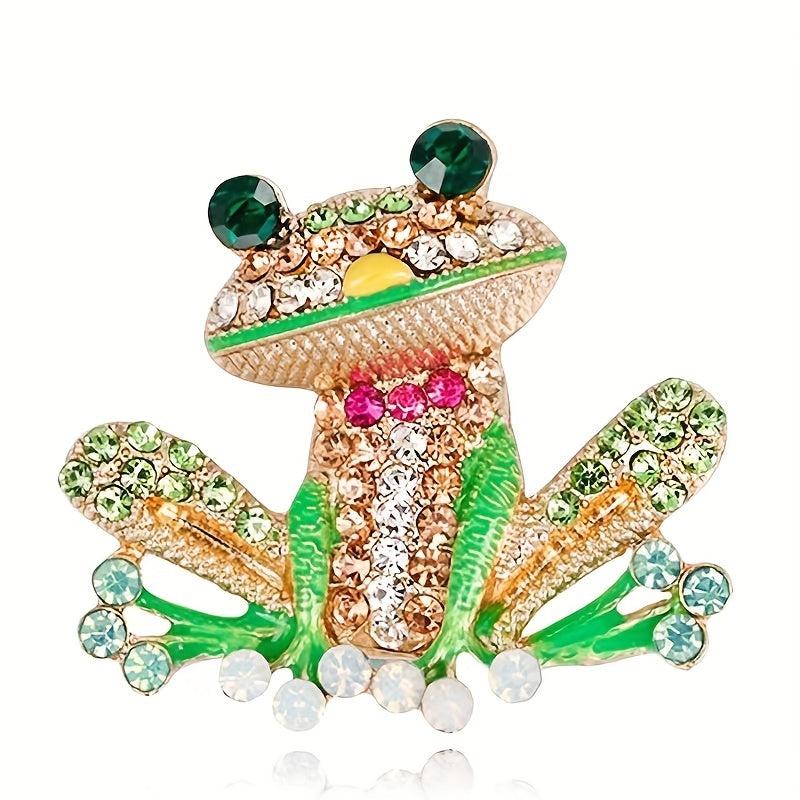 Vintage Animal Lapel Pin Set for Men - Bee Cock Frog Dragon Dragonfly