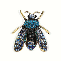 Vintage Animal Lapel Pin Set for Men - Bee Cock Frog Dragon Dragonfly