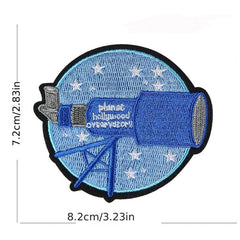 Girls Landscape Embroidered Patch Clothing Scarf Backpack