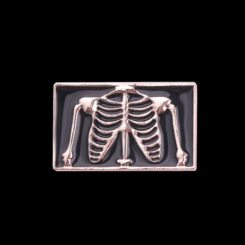 Skull Metal Plating Brooch Clothing Accessories