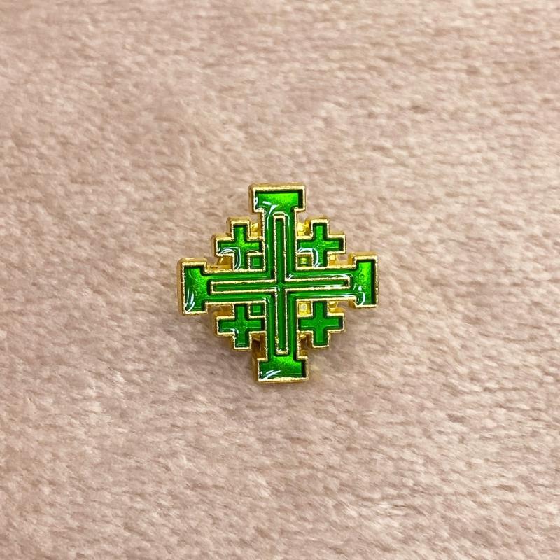 1pc Vintage Metal Brooch Backpack Accessories Holiday Blessing Gift