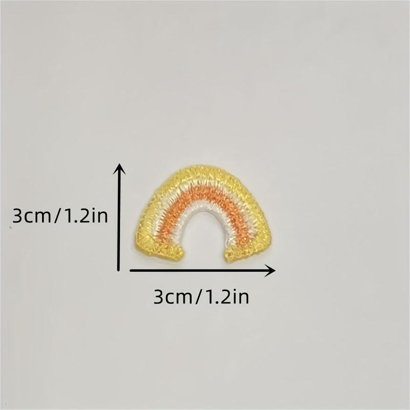 Bright Rainbow Embroidery Patch for Men