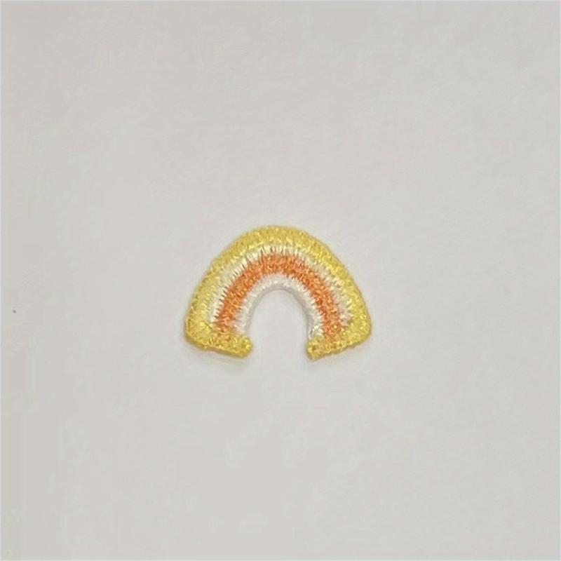 Bright Rainbow Embroidery Patch for Men