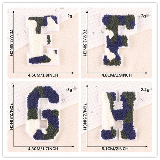 Embroidered Towel Cloth Label Camouflage DIY Patch