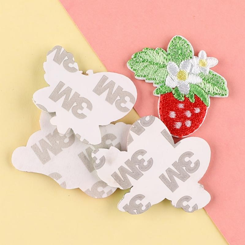 4pcs Strawberry Embroidery Patches DIY Clothes Accessories