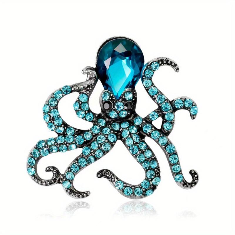 Men's Octopus Brooch Ocean Series Versatile Clothing Accessory