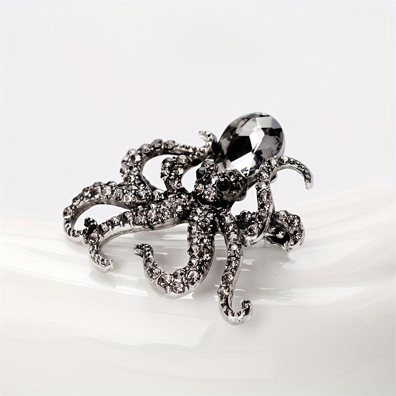 Men's Octopus Brooch Ocean Series Versatile Clothing Accessory