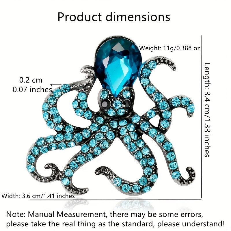Men's Octopus Brooch Ocean Series Versatile Clothing Accessory