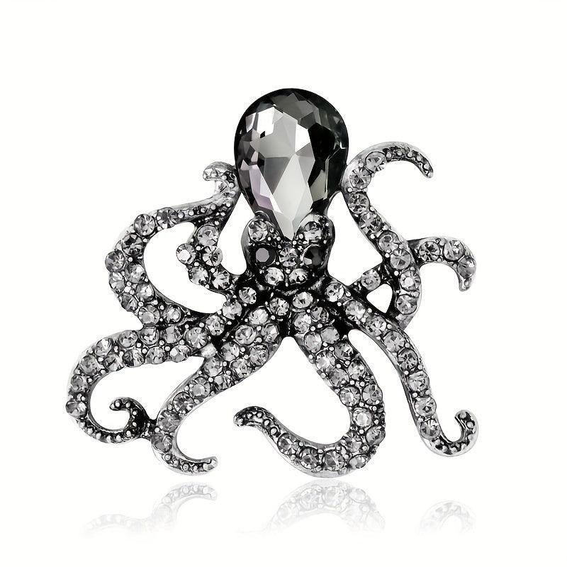 Men's Octopus Brooch Ocean Series Versatile Clothing Accessory