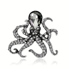 Men's Octopus Brooch Ocean Series Versatile Clothing Accessory