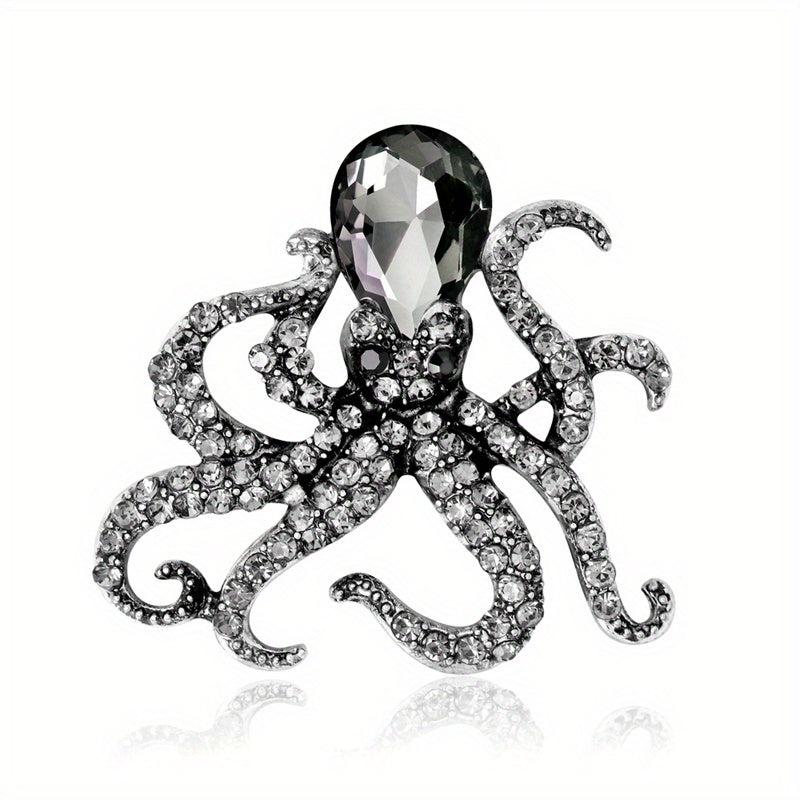 Men's Octopus Brooch Ocean Series Versatile Clothing Accessory