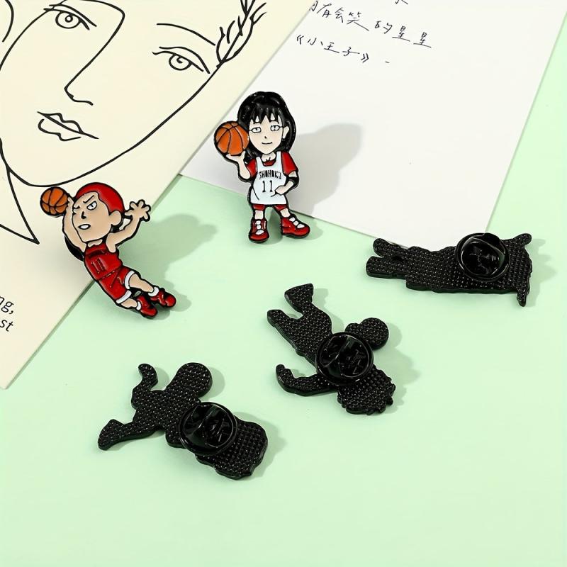 Basketball Boy Brooch For Men Creative Gift