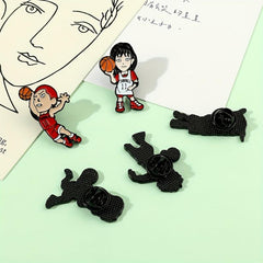 Basketball Boy Brooch For Men Creative Gift