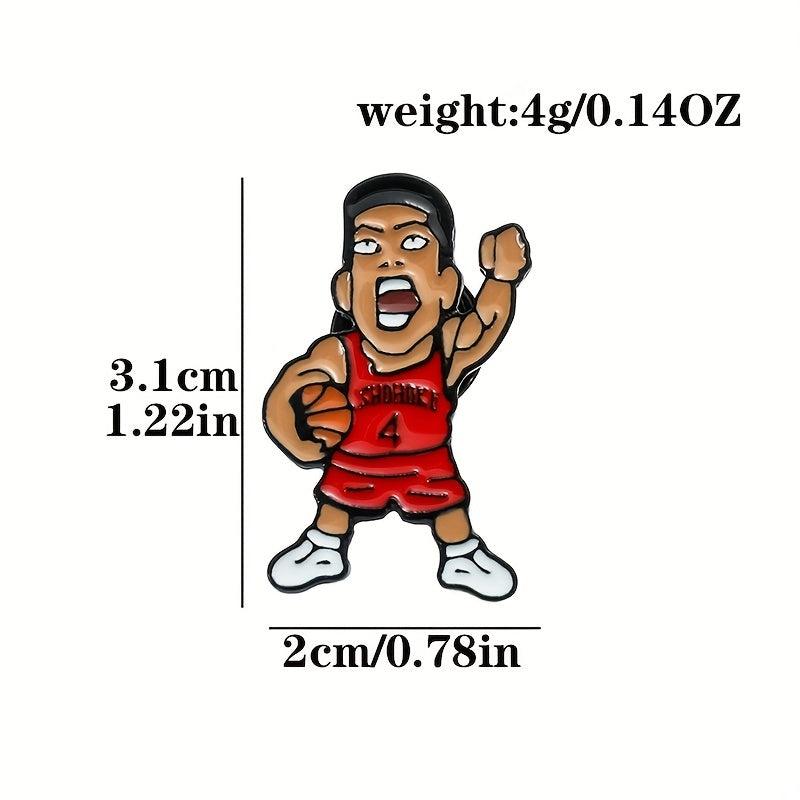 Basketball Boy Brooch For Men Creative Gift