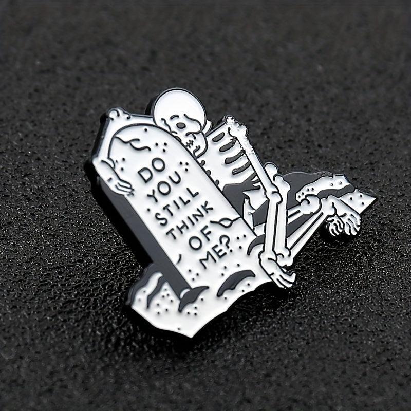 Cartoon Skeleton Brooch For Men