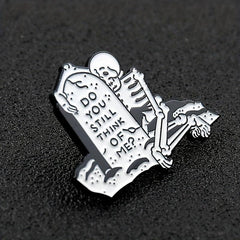 Cartoon Skeleton Brooch For Men