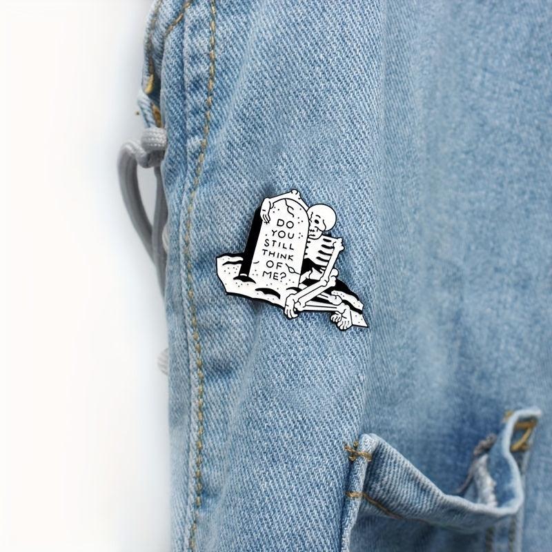 Cartoon Skeleton Brooch For Men