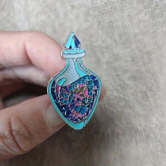 Bottle Shape Brooch Pins for Clothing and Accessories