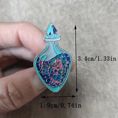 Bottle Shape Brooch Pins for Clothing and Accessories